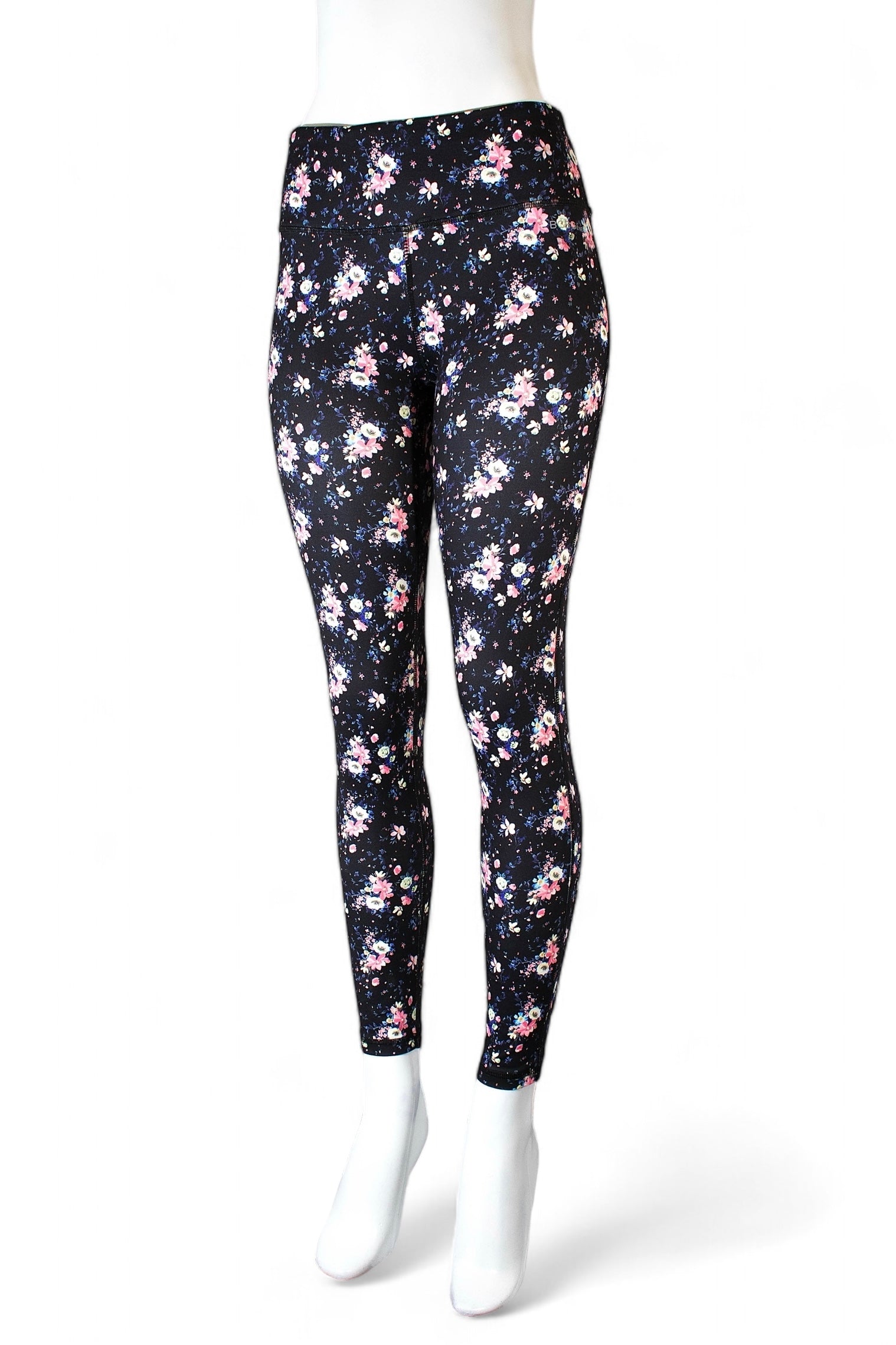 NEW BCBG Black Floral Print deals Leggings