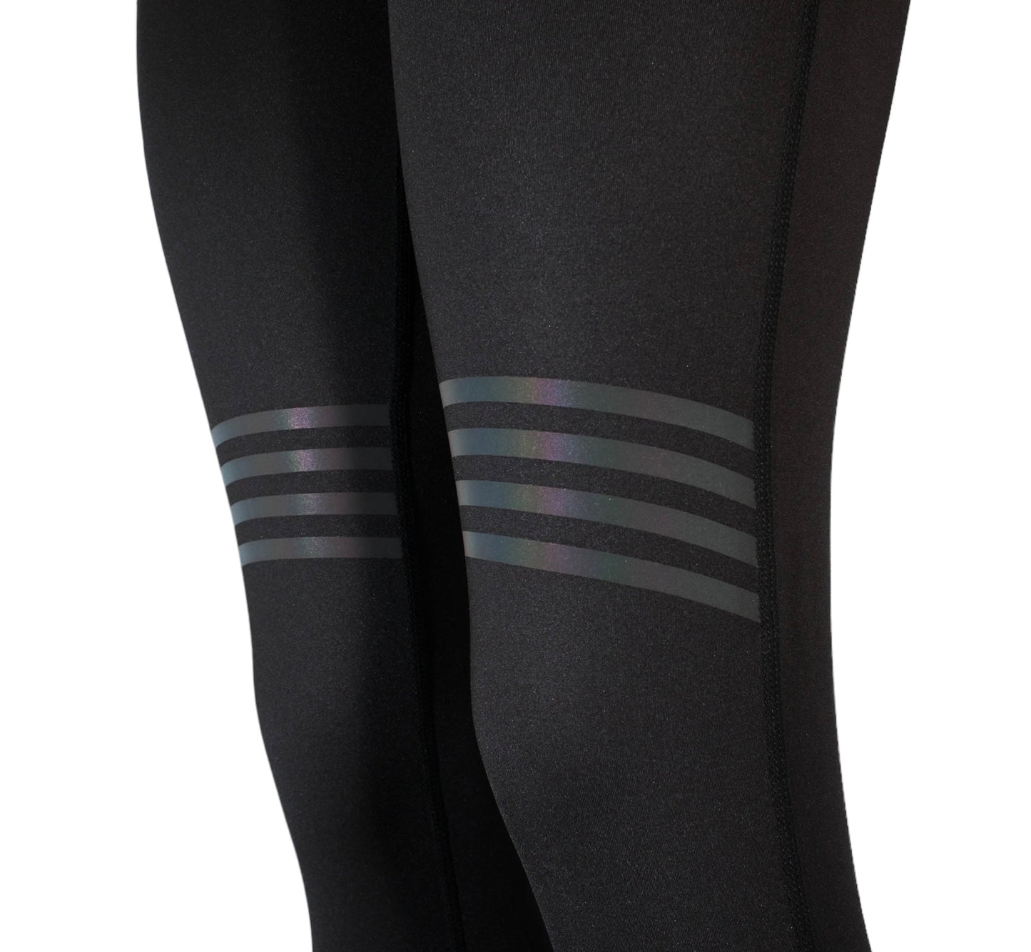 BCBG HOLOGRAM TAPED LEGGINGS, BLACK RAINBOW