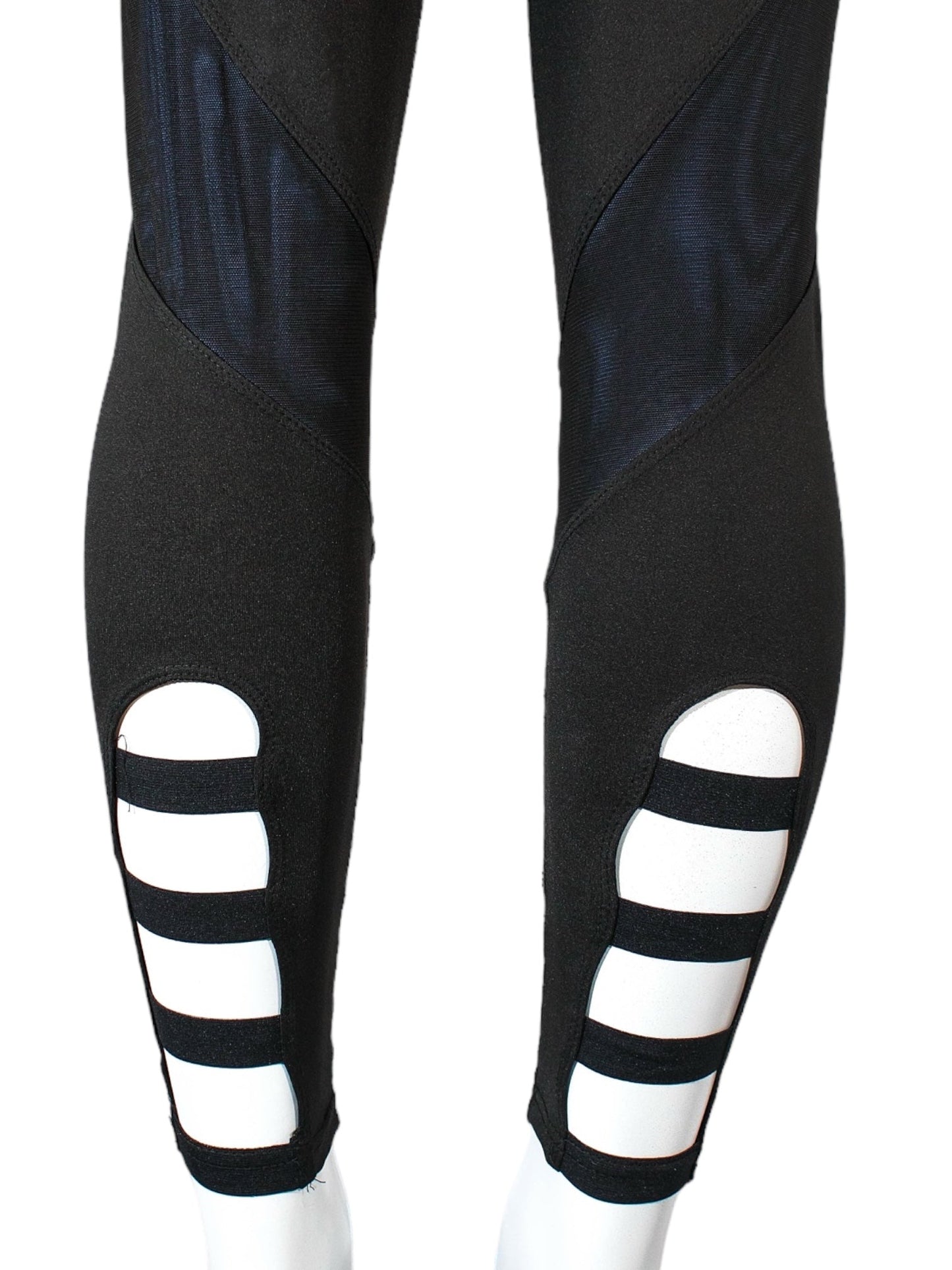 BCBG ALLEGRA LEGGINGS, BLACK PERRY BLUE