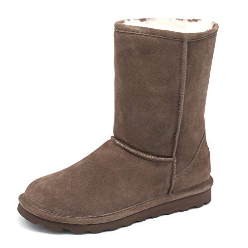 BEARPAW Elle Short Mid-Calf Boots for Women with Stain Repellent Treatment
