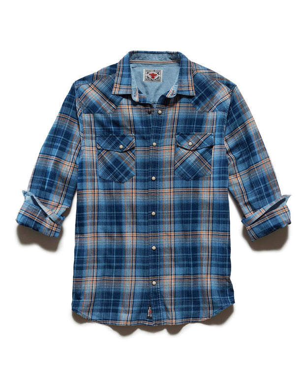 Flag & Anthem x Desert Son Men’s Long Sleeve Western Snap Button Shirt